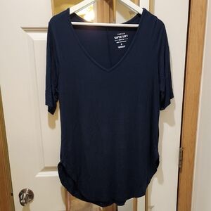 Torrid Women's Navy V-Neck Top